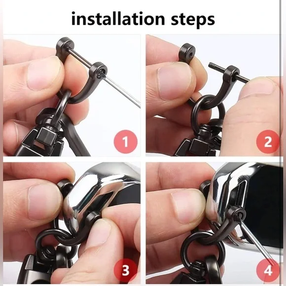 NWT GMC AT4 logo car Key Chain & key fob holder - Picture 4 of 5